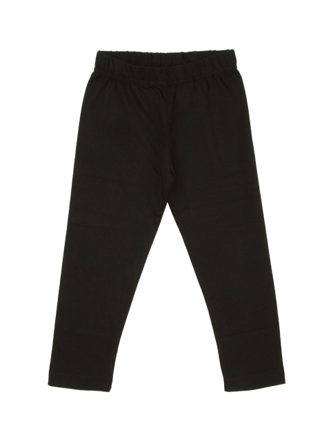

Donuts Girls Black Solid Ankle-Length Leggings