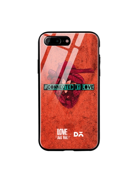 

DailyObjects Orange & Red Love Beat iPhone 7 Plus Glass Case