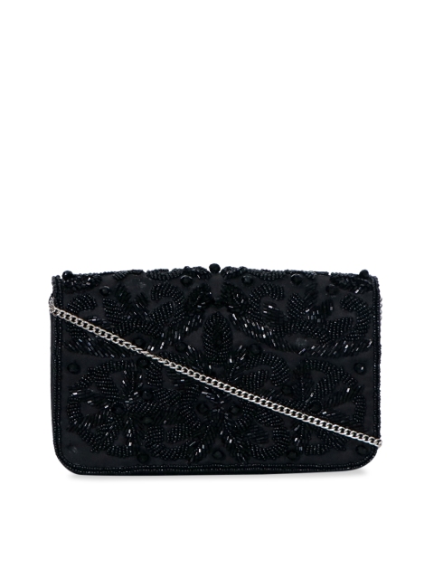 

Diwaah Black Embellished Box Clutch