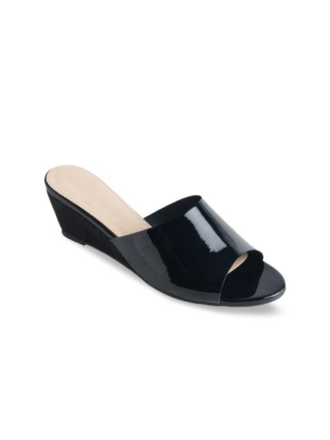 

LEMON & PEPPER Women Black Solid Wedges