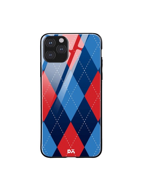 

DailyObjects Blue & Red Dual Diamond Nightfall iPhone 11 Pro Max Glass Cover