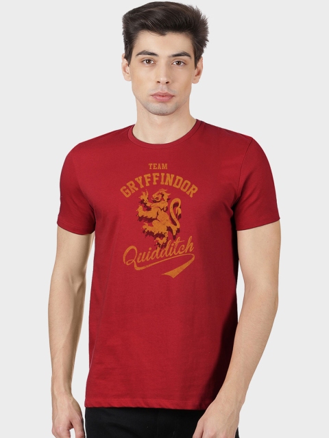 

Free Authority Men Red Harry Potter Print Round Neck T-shirt