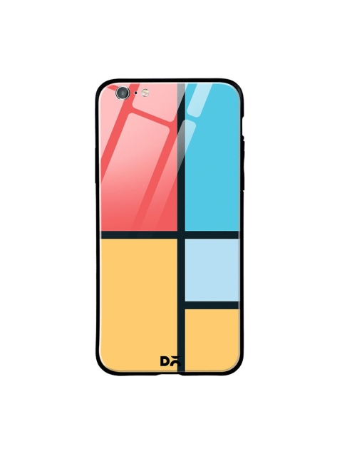 

DailyObjects Coral-Coloured & Yellow Window iPhone 6 Glass Case, Copper