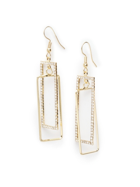 

AVANT-GARDE PARIS Gold Plated Crystallized with Swarovski Geometric Earrings