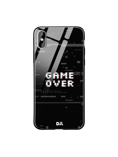 

DailyObjects Black & White Game Over iPhone XS Glass Case