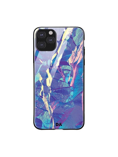 

DailyObjects Blue & Pink Iceberg Holo Stone iPhone 11 Pro Max Glass Case