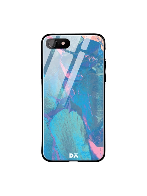 

DailyObjects Blue & Pink Glacier Holo Stone iPhone 7 Glass Case