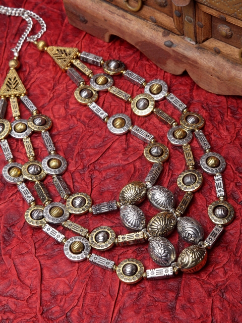 

Moedbuille Women Gold Plated Layered Antique Bohemian Necklace