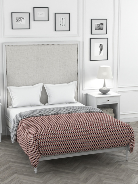 

Portico New York Pink & Black Printed Verve Double King Duvet Cover