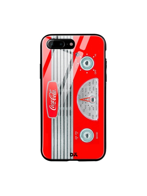 

DailyObjects Red & Grey Coke Radio iPhone 7 Plus Glass Cover