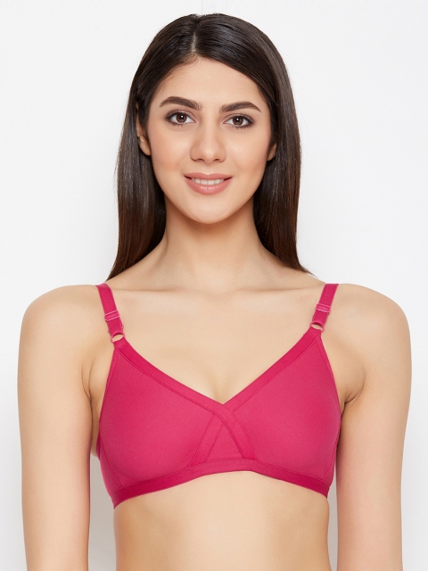 

ALIZA Magenta Solid Non-Wired Non Padded Balconette Bra BRA.P_MGN_902-30