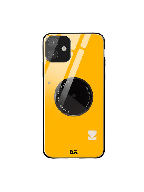 

DailyObjects Yellow & Black Kodak iPhone 11 Glass Case