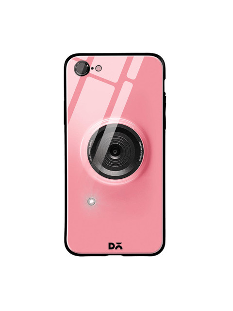

DailyObjects Pink & Black Kodak Camera iPhone 7 Glass Case