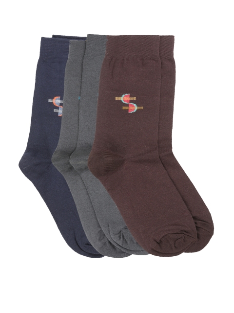 

Dollar Men Pack of 3 Assorted Calf-Length Socks