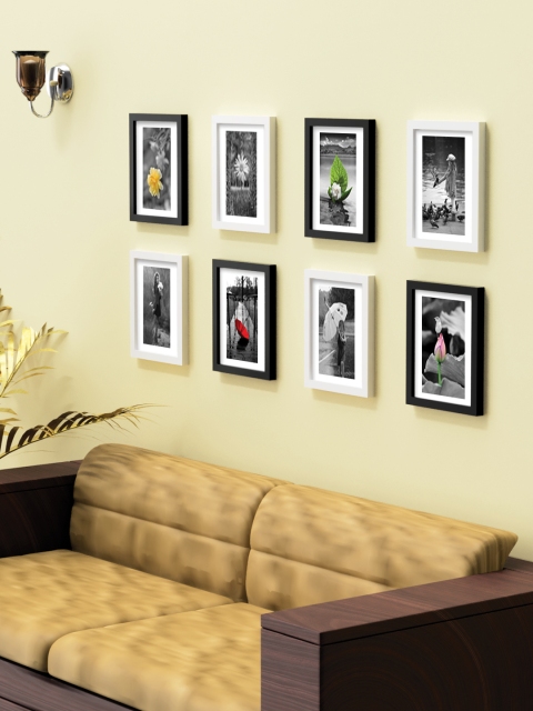 

RANDOM Set Of 8 Solid Collage Photo Frames, Black