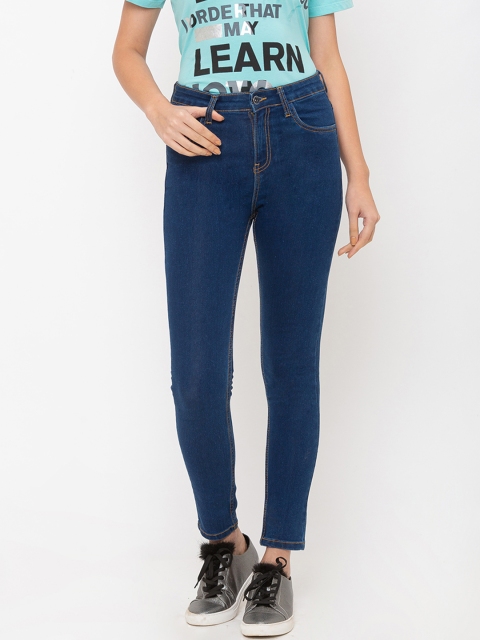 

Globus Women Blue Skinny Fit High-Rise Clean Look Jeans