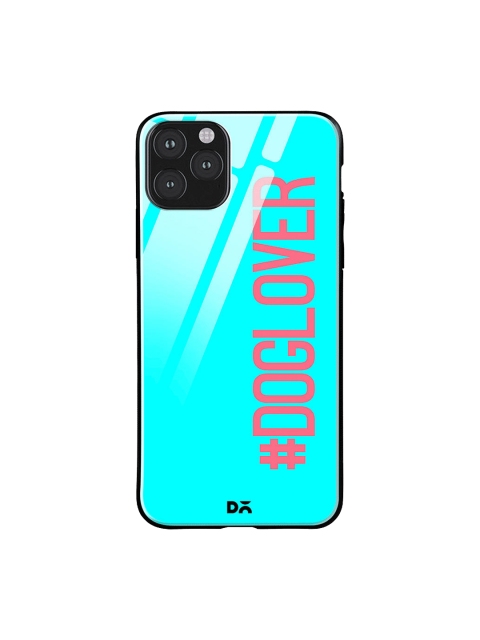 

DailyObjects Turquoise Blue & Pink Dog Lover iPhone 11 Pro Max Glass Case