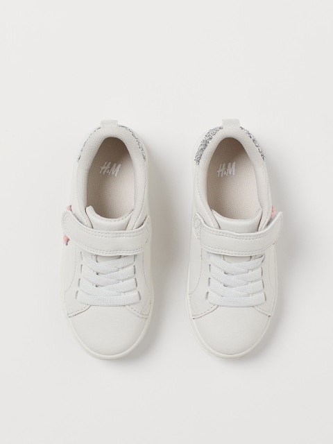 

H&M Girls White Solid Sneaker Trainers