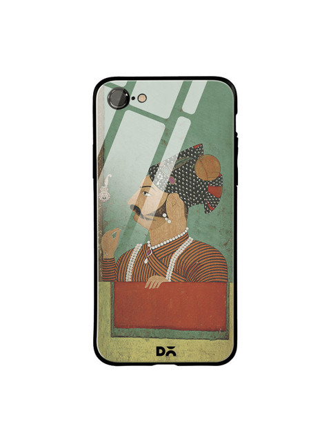 

DailyObjects Green & Black Rajput Facial Hair iPhone 7 Glass Case