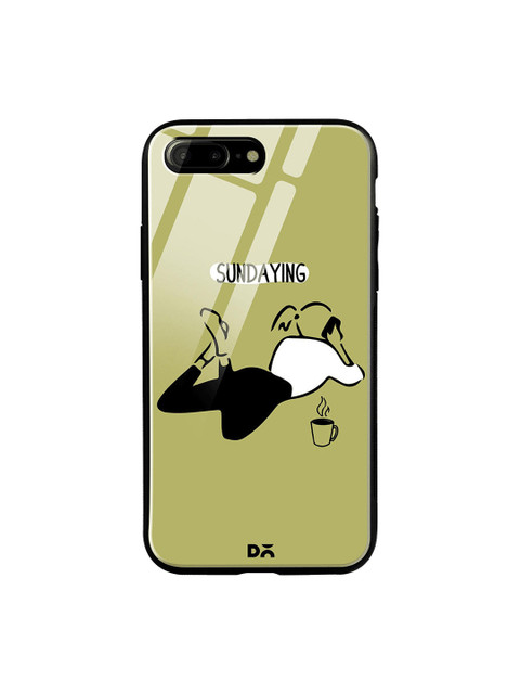 

DailyObjects Green & Black Sundaying iPhone 7 Plus Glass Case