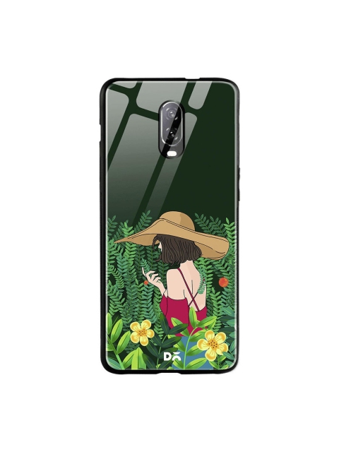 

DailyObjects Green & Brown Forest Girl OnePlus 6T Glass Case