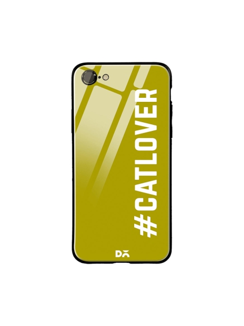 

DailyObjects Green & White Cat Lover iPhone 7 Glass Case