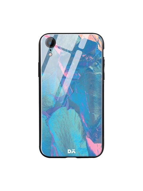 

DailyObjects Blue & Pink Glacier Holo Stone iPhone XR Glass Cover