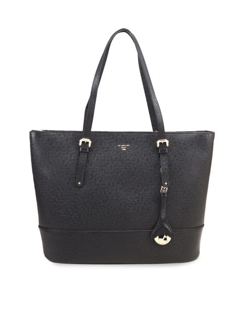

Da Milano Charcoal Grey Solid Leather Shoulder Bag
