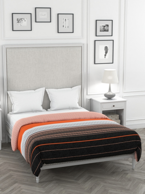 

Portico New York Multicoloured Striped Mild Winter 120 GSM Double Bed Comforter, Multi
