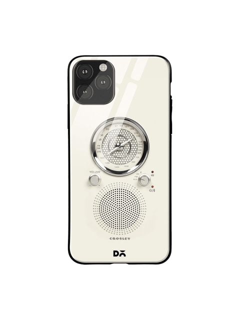 

DailyObjects White & Grey Crosly Radio iPhone 11 Pro Max Glass Case