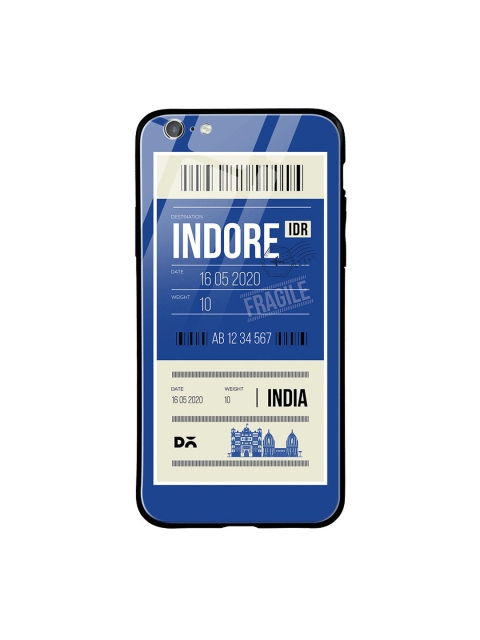 

DailyObjects Blue & White Indore City Tag iPhone 6 Glass Case