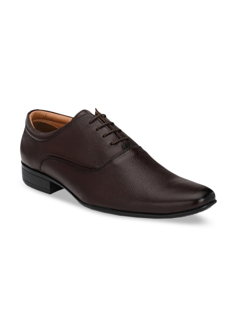 

Rodolfo Darrell Men Brown Solid Leather Formal oxfords