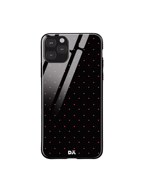 

DailyObjects Black & Pink Constellation Dots iPhone 11 Pro Max Glass Case
