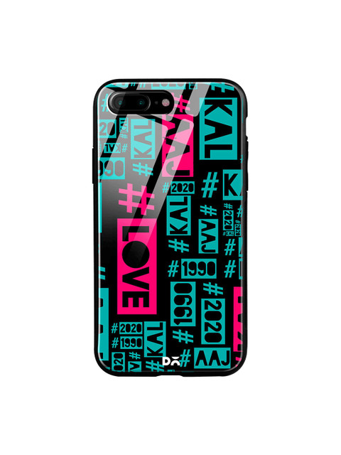 

DailyObjects Black & Blue Love Stories iPhone 7 Plus Glass Cover