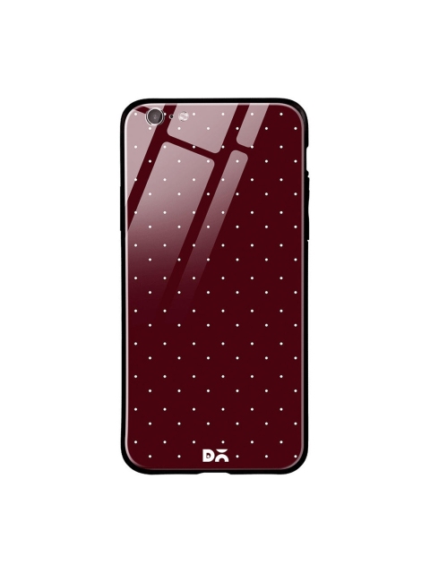 

DailyObjects Burgundy & White Constellation Dots iPhone 6S Glass Cover