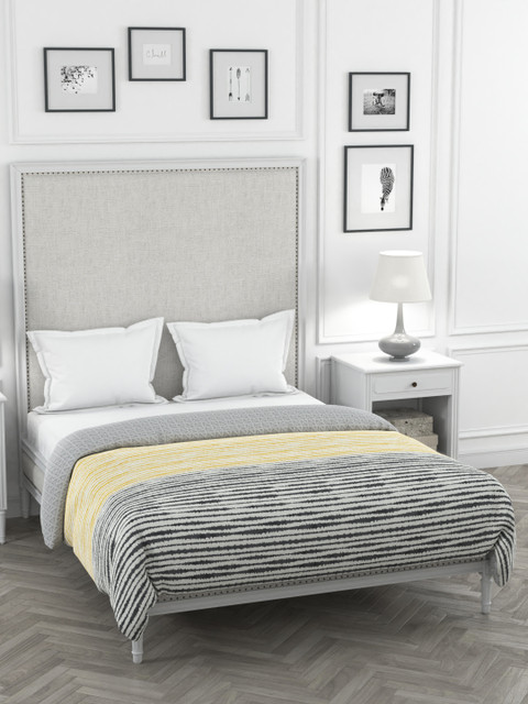 

Portico New York Multicoloured Striped Mild Winter 120 GSM Double Bed Comforter, Multi