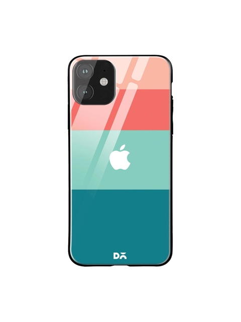 

DailyObjects Teal Green & Pink Sweet Quad iPhone 11 Glass Case