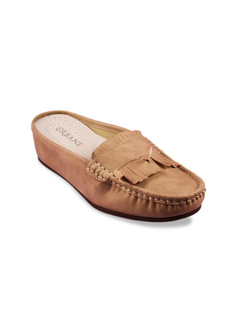 

URBANE Women Camel Brown Solid Mules