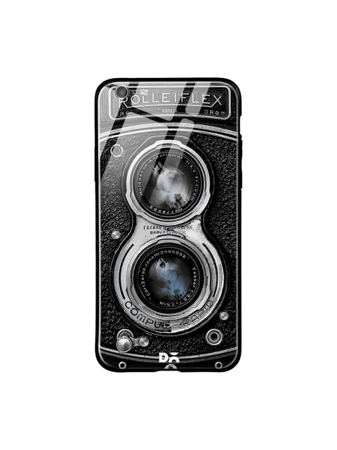 

DailyObjects Black & Grey Flex Camera iPhone 6S Glass Cover