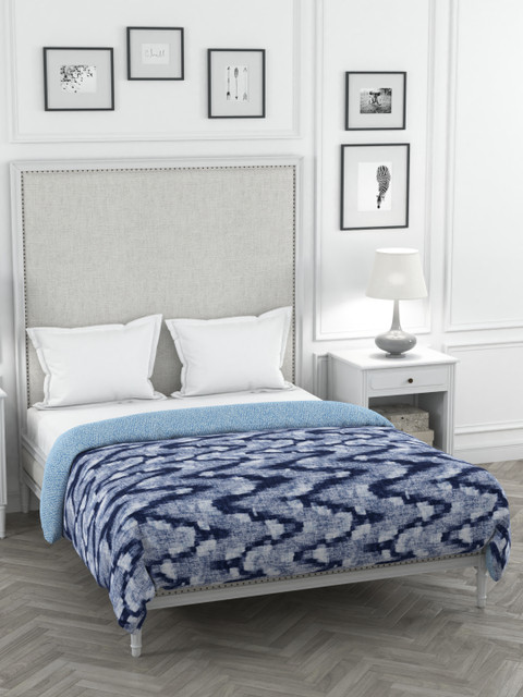 

Portico New York Blue Geometric Mild Winter 120 GSM Double Bed Comforter