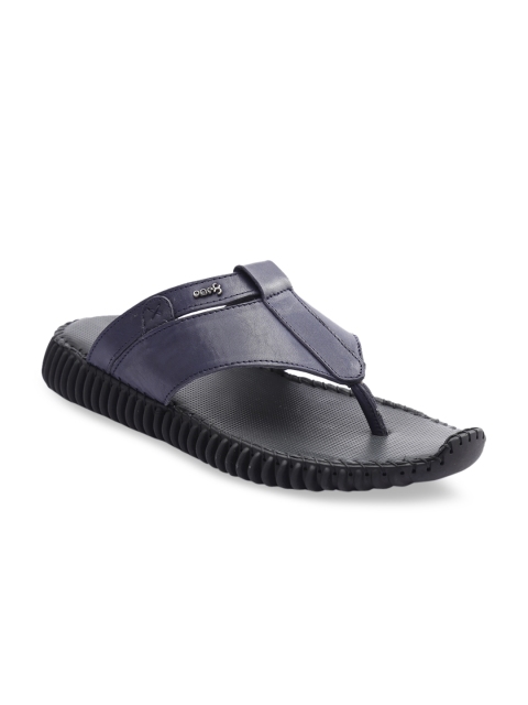 

one8 Select BY VIRAT KOHLI Men Blue Leather Comfort Sandals