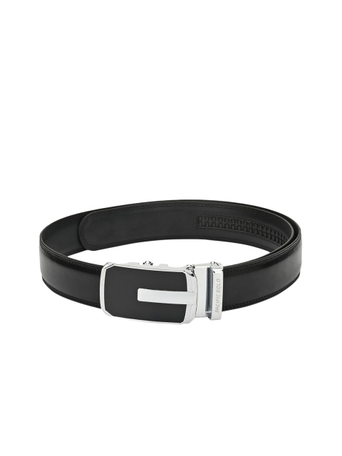 

Pacific Gold Men Black Solid Genuine Leather Belt
