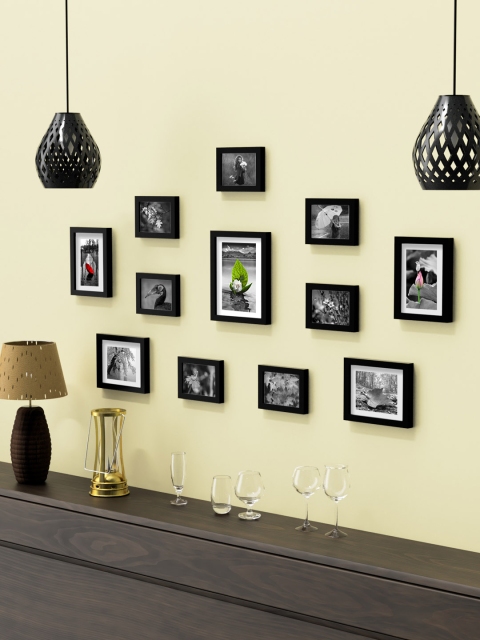 

RANDOM Set Of 12 Black Solid Collage Photo Frames