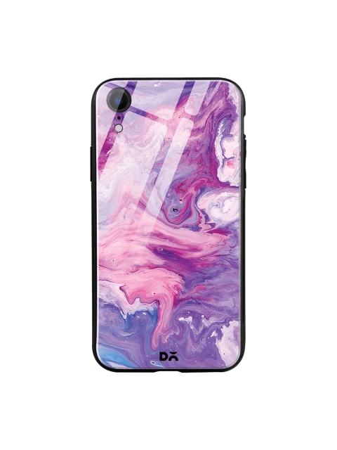 

DailyObjects Pink & Purple Marble Unicorn iPhone XR Glass Case
