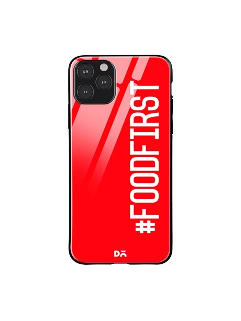 

DailyObjects Red & White Food First iPhone 11 Pro Glass Case