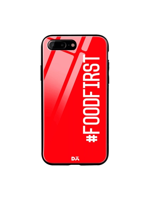 

DailyObjects Red & White Food First iPhone 7 Plus Glass Case
