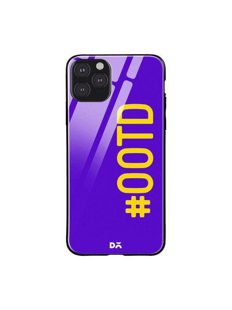 

DailyObjects Blue & Yellow OOTD iPhone 11 Pro Max Glass Case