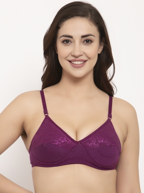 

GRACIT Purple Printed Non-Wired Lightly Padded Everyday Bra PW14-27-30B