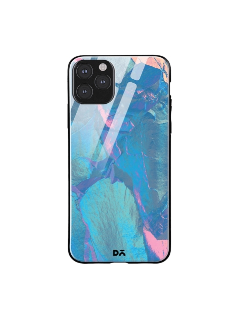 

DailyObjects Blue & Pink Glacier Holo Stone iPhone 11 Pro Max Glass Case