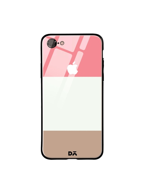 

DailyObjects Pink & White Triplet iPhone 7 Glass Case